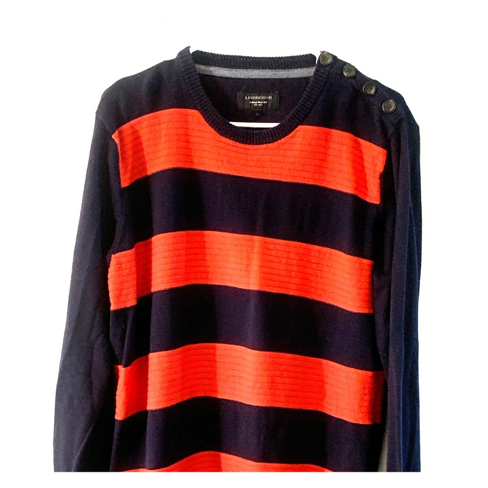 Large crew neck sweater
